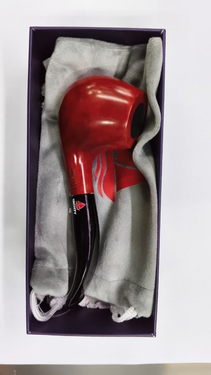 Red Bowl Black Stem Pipe