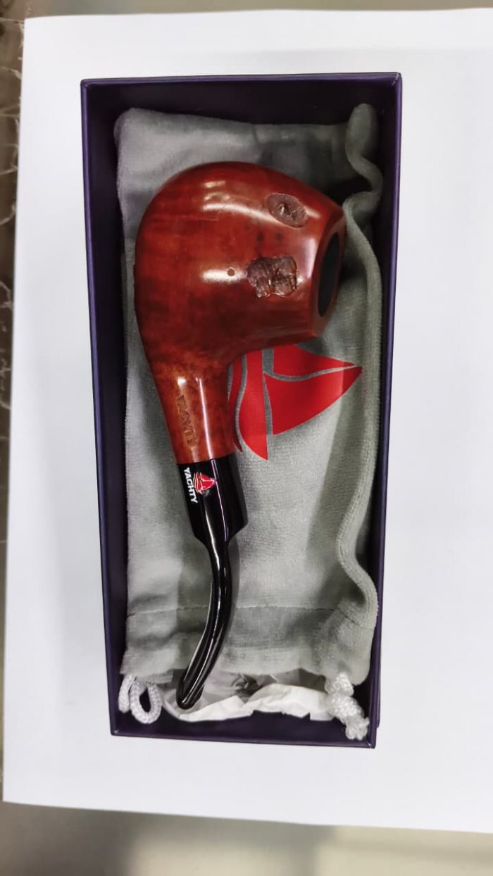 Natural Red Bowl Bent Pipe